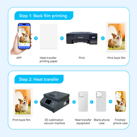 Imprimante par sublimation pour coque de téléphone 3D pour tout téléphone portable Machine de transfert thermique pour coque de téléphone DIY