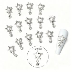 Lot de 6 autocollants pour ongles en forme de nœud, adhésifs 3D, motifs ruban, pois et chaîne pour nail art - Product Image 5