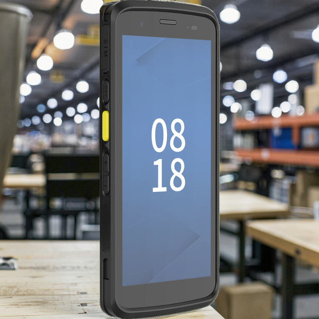 Industrial Logoistic 4G Smart PDA 5.5 Inch Handheld Android 14 Data Collector with NFC Barcode Rugged PDA with Logo