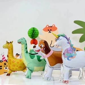 Kidsren's Halloween Walking Animal Ballon Stall Christmas Night Market Wheeled Cartoon Foil Article unique pour les accessoires du marché - Product Image 4