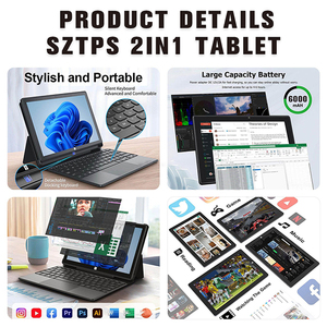 Tùy chỉnh 11.61inch n4020c Bàn phím 4GB RAM 64GB ROM <span class=keywords><strong>Windows</strong></span> 11 hai trong một máy tính bảng PC cho giáo dục kinh doanh - Product Image 4