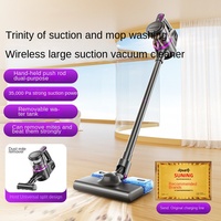 Aspirateur-balai sans fil portatif pour la maison avec aspiration ultra-puissante, conception sans sac, 35000 Airwatts