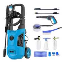Nettoyeur haute pression 1600W, nettoyeur électrique multifonction, machine à laver les voitures portable pour le nettoyage de la maison, du jardin et de la terrasse