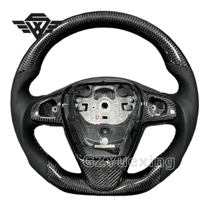 Alta calidad adecuado para Mazda <span class=keywords><strong>Ford</strong></span> <span class=keywords><strong>Fiesta</strong></span> ST MK7 cinturón de fibra de carbono cubierta decorativa <span class=keywords><strong>volante</strong></span> de coche esqueleto - Product Image 1