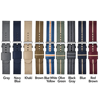 Bracelet de montre sport en nylon, boucle à ardillon réglable, bracelet de remplacement pour montre connectée 18 mm 20 mm 22 mm 24 mm
