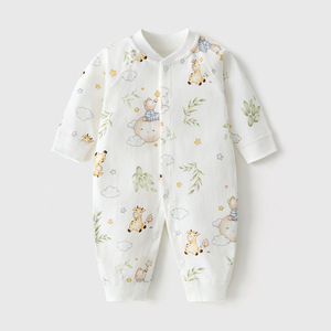 ชุดบอดี้สูทเด็กทารก ผ้าฝ้ายแท้ แบบไร้ตะเข็บ สำหรับคลาน ใส่ได้ทุกฤดู เสื้อผ้าเด็กอ่อน ยูนิเซ็กซ์ แบบติดกระดุมเดี่ยว ไม่มีปก แบบเสื้อ<span class=keywords><strong>พระ</strong></span> - Product Image 5