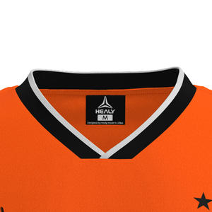 เสื้อฮีลี่ 26 สไตล์ใหม่ ลายพิมพ์เรโทรตัดกัน ผ้าตาข่าย แขนสั้น สตรีทแวร์ คอวี ระบายอากาศได้ดี น้ำหนักเบา เหมาะสำหรับเล่นฟุตบอล - Product Image 4