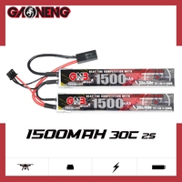 GNB GAONENG 1500MAH 2S 7.4V 30C 60C RC LiPo batterie AirSoft Mini Tamiya connecteur