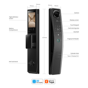 Serratura Intelligente WiFi con Riconoscimento Facciale 3D a Prezzo Conveniente, Telecamera Esterna ad Alta <span class=keywords><strong>Sicurezza</strong></span>, Videocitofono, Nuova Serratura Intelligente Automatica - Product Image 2