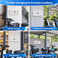 Prise de charge intelligente à 2 ports avec arrêt automatique pour la location de vélos électriques - Usine chinoise