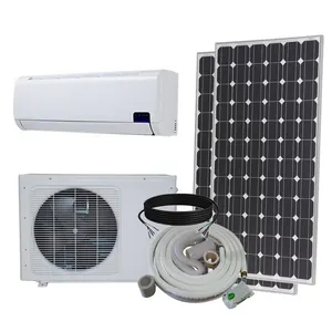 On Grid Solar Air Conditioner Split Tpye Wall Mounted AC DC Hybrid With Solar Panel Energy System