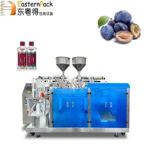 Máquina De Selagem De Enchimento De Sachê De Sabor De Frutas Automática Máquina De Embalagem De Enchimento De Bolsa De Bica Irregular De Geléia De Suco