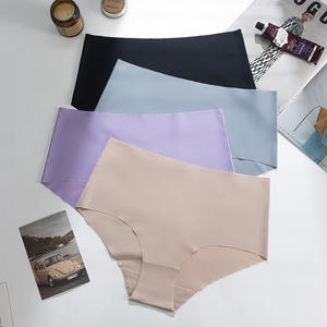 Celana dalam wanita, cepat kering bernapas es sutra mulus potongan Laser pinggang tinggi pakaian dalam wanita untuk sehari-hari - Product Image 3