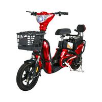 Vélo Électrique de Banlieue, Scooter Moped, Pneus à Vide de 16 à 22 Pouces, Vélo Électrique à 2 Places pour Adultes