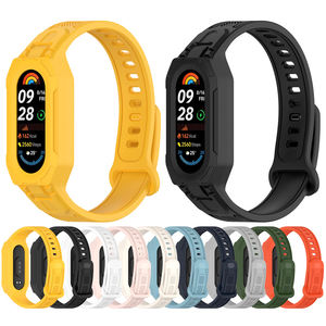 Bracelet en silicone intégré pour Xiaomi <span class=keywords><strong>Mi</strong></span> <span class=keywords><strong>Band</strong></span> 10 9 8 – Accessoire de protection en silicone - Product Image 1