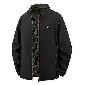 Veste décontractée coréenne à col baseball pour homme, nouvelle collection printemps-automne-hiver 2025, coupe jeune et mature, chaude et coupe-vent - Product Image 6