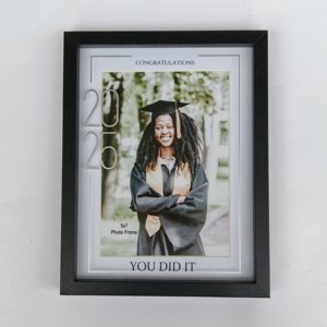 Cadre photo de remise de diplôme en gros avec texte doré, cadre photo avec insert thématique 'Définition de Papa', boîte à ombre, cadeau - Product Image 6