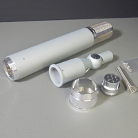 Microphones à tube AKG C12 argentés en gros, corps de microphone DIY, coque de microphone givrée, projets de microphone à tube, diffusion, enregistrement en studio, mise à niveau