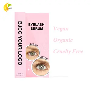 Nourish OEM Korea Organic Lift Keratin Custom Castor Oil Eye Enhancer Booster Growth Eyelash Vegan Brow Eye Lash Serum With Logo