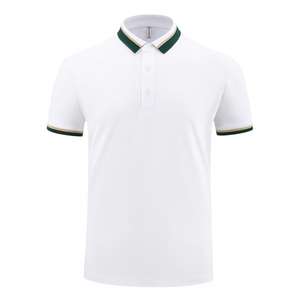 Polos suaves y cómodos para hombre de 200gsm al por mayor, camisetas de trabajo de algodón piqué con estampado bordado personalizado para hombre - Product Image 2