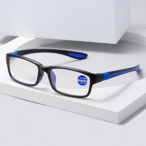 Gafas de Lectura con Marco TR90 Negro y Rojo para Hombre y Mujer, Gafas Deportivas con Protección Anti Luz Azul para Presbicia, de +100 a +400 - Product Image 1