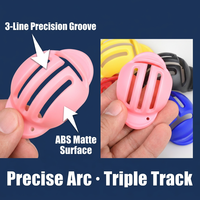 Gabarit de marquage de ligne pour balles de golf avec logo personnalisé, outil d'alignement triple trajectoire en ABS, OEM, 50 pièces, faible MOQ