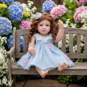 Yeezwood Nouvelles poupées 55 cm Poupée bébé reborn en silicone pleine longueur Jouet réaliste Bébé nouveau-né en silicone souple Poupée reborn pour fille - Product Image 2