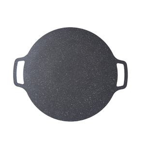 Factory Price 25cm Comals Health Outdoor Cooking Hotels Commercial Double Handle Marble Coating Carbon Steel <strong>Grill</strong> <strong>Pan</strong> - Product Image 6