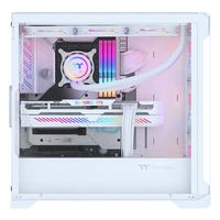 Boîtier Thermaltake (TT) Wukou S blanc, refroidi par eau, compatible avec les cartes mères ATX