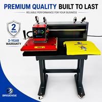 Nouvelle presse à chaud électrique semi-automatique industrielle 15x15 pouces à double station pour transfert DTF et sublimation de vêtements