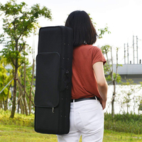 OEM Professional Portable Full-Size Violin Case Carrying Bag Cover Backpack Shoulder Straps for Musical Instrument Protection