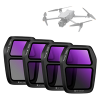 K&F Concept Lot de 4 filtres à densité neutre ND8 ND16 ND32 ND64 pour DJI Air 3S, ensemble de filtres ND multicouches