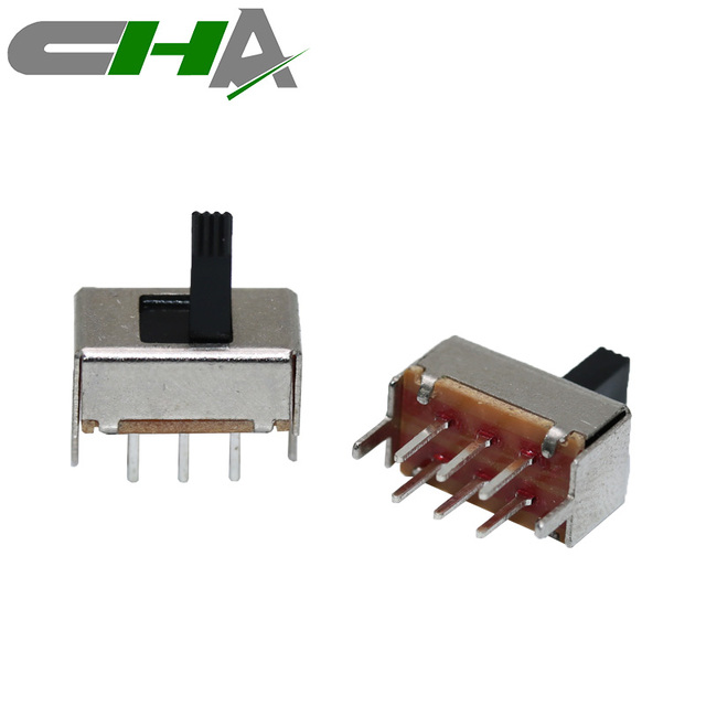 11*6mm 2P2T 2t2p 2p6t 2p5t 2 Position 2 Pin Dip Miniature Mini Ac 100v  115v 125v Slide Switches Two Position Spst Slide Switch