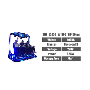 Simulador de Realidad Virtual Skyfun de 3 Asientos, 4D, 7D, 9D, Metálico, para Centros Comerciales, Aeropuertos, Parques de Atracciones, Cine Interior, Teatro - Product Image 3