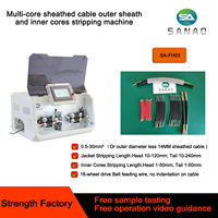 Máquina automática peladora de cables con revestimiento multinúcleo 1-30mm2 Máquina peladora de cables con capa de aislamiento exterior interior