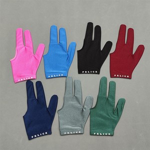 Guantes de billar sin dedos de algodón y spandex, unisex, talla mediana, para taco de billar, marca FELICE. - Product Image 1