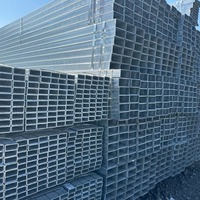 Tubo Cuadrado de Acero al Carbono Pre-Galvanizado de Alta Calidad, Sección Hueca Soldada ERW EMT 25x25 50x50 100x100mm, Corte y Doblado