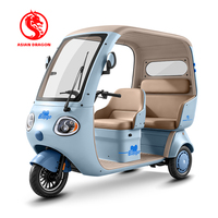 Tricycle électrique ASIAN DRAGON 1000W à 3 vitesses, avec toit, étanche, tout temps, batterie au plomb-acide pour personnes âgées et usage familial