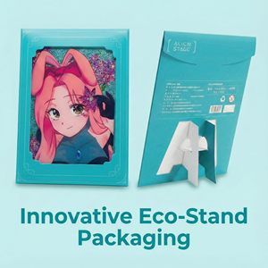 Yjacuing Alien Stage Rabbit Series Plaque d'art plastique 6,5 x 4,7 pouces, figurine anime scintillante officielle Alnst pour présentation sur <span class=keywords><strong>table</strong></span> - Product Image 3