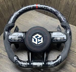 <span class=keywords><strong>Volante</strong></span> de Alcántara y Carbono para Mercedes Benz W204 W205 W211 W213 W212 W222 E550 G63 C63 AMG GT - Product Image 1