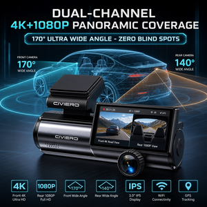 Mini Dash Cam Nascosta 4K con Registrazione Automatica 2160P, Telecamera Anteriore e Posteriore FHD, Schermo da 3,2 Pollici, <span class=keywords><strong>WiFi</strong></span>, GPS, Visione Notturna, DVR per <span class=keywords><strong>Auto</strong></span> e SUV - Product Image 2