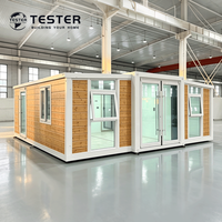 Bureau conteneur de haute qualité avec salle de bain, maison préfabriquée de luxe, maisons préfabriquées avec cuisine et salle de bain, maison préfabriquée pliable