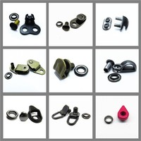 Boucles à anneau en D pour lacets de bottes, crochets rapides, œillets métalliques, accessoires de chaussures, boucles de lacets pour bottes avec rivets, adaptées aux fabricants