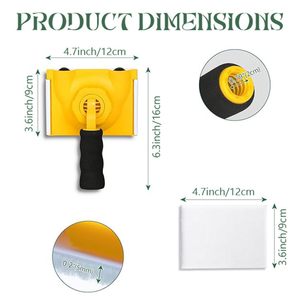 Outil de peinture réglable <span class=keywords><strong>pour</strong></span> <span class=keywords><strong>les</strong></span> bords, pinceau multi-<span class=keywords><strong>angles</strong></span> et grattoir à mastic, outil universel <span class=keywords><strong>pour</strong></span> <span class=keywords><strong>les</strong></span> coins et <span class=keywords><strong>les</strong></span> bords <span class=keywords><strong>pour</strong></span> la peinture domestique, couleur : jaune - Product Image 2