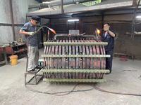 Corps de four de fusion en aluminium à induction de puissance moyenne fréquence 5 tonnes prix