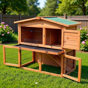 En stock : Couverture de cage et enclos pour lapins en toile de jute, anti-poussière, imperméable, coupe-vent, recyclable et durable - Product Image 2