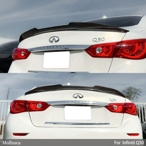สำหรับ Q50 Q50S Q50L สไตล์ PSM2คาร์บอนไฟเบอร์ด้านหลังสปอยเลอร์ลำตัวปีก2013-2023 - Product Image 6
