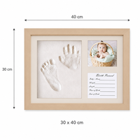 Kits d'empreintes de pieds en argile pour bébé nouveau-né, cadeau unique, cadre pour empreintes de pieds pour la décoration de la maison