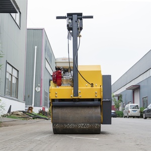 Rodillo Compactador Vibratorio de Gasolina Manual con Doble Tambor Hidráulico - Product Image 4