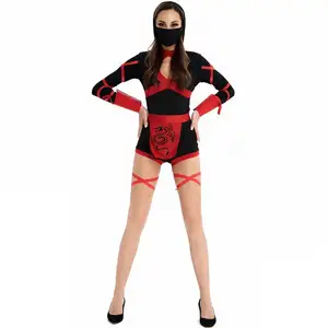 Japan Anime Adult Halloween Costumes Sexy Black Ninja Cosplay Costume Ninja Costumes for Women